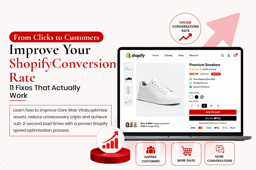 Learn 11 proven fixes to improve your Shopify conversion rate, optimize Core Web Vitals, and achieve sub-2-second load times.